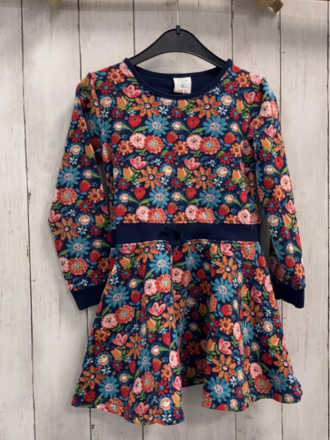 Boboli  Kleid  Gr. 116  blau bunte Blumen 