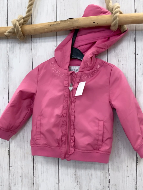 Guess  Jacke  Gr. 80  pink Kapuze Rüschen 