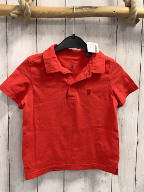 Okaidi  T-Shirt  Gr. 98  rot Polokragen 
