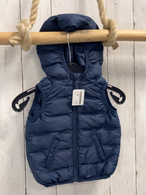   Weste  Gr. 68  blau Kapuze 