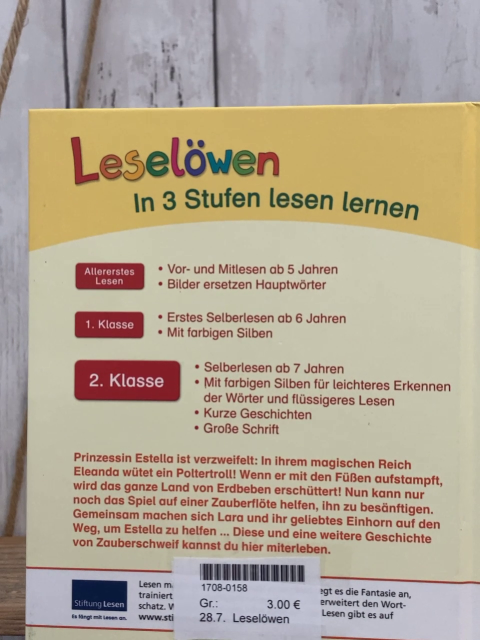 Leselöwen  Buch Geschichten von Zauberschweif 