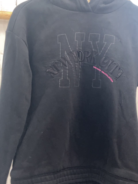 Cars Jeans  Pullover  Gr. 146  schwarz Kapuze Schrift