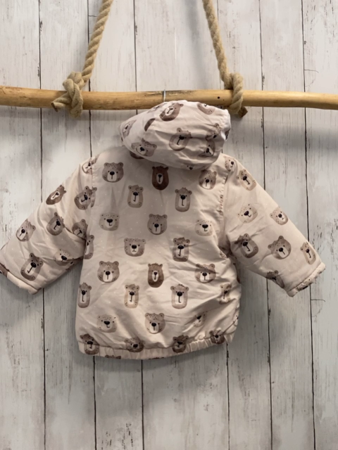  Winterjacke Gr. 74  beige Bären