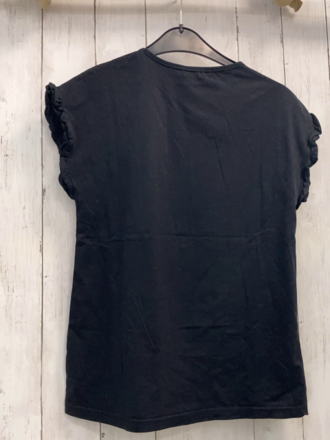 Kope Star  T-Shirt  Gr. 158/164  schwarz weiß beige bronze Schrift mit Glitzer + Steinen 