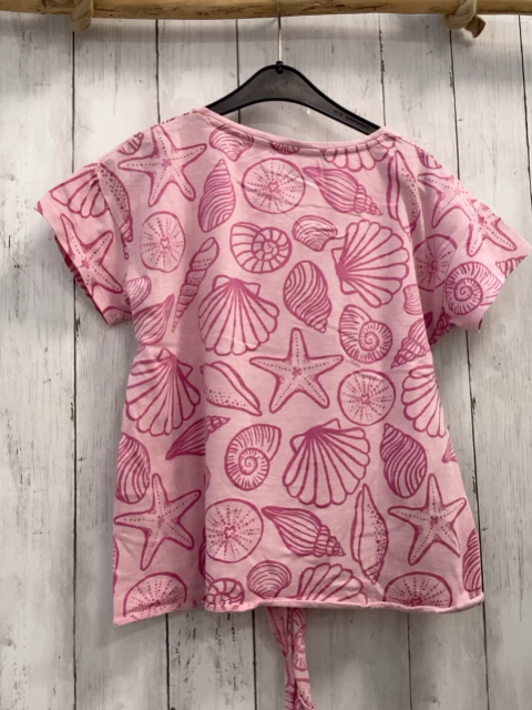 Desigual  T-Shirt  Gr. 152  rosa pink Muscheln + Pailettenseepferdchen 