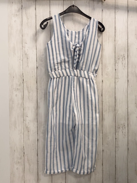 Energiers  Jumpsuit  Gr. 140  hellblau weiße Streifen 