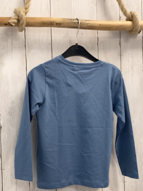 neu Name it  Langarmshirt  Gr. 104  hellblau Hund Schrift NP 9,99 € 