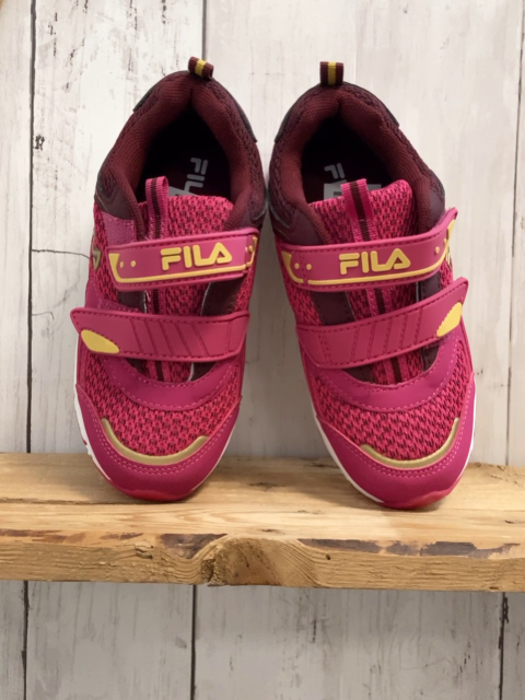 Fila  Schuhe  Gr. 29  pink weinrot gelbeSchrift weiße Sohle 
