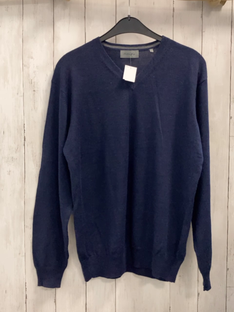 Christian Berg  Pullover Gr. M  blau Strick 50 % Wolle 