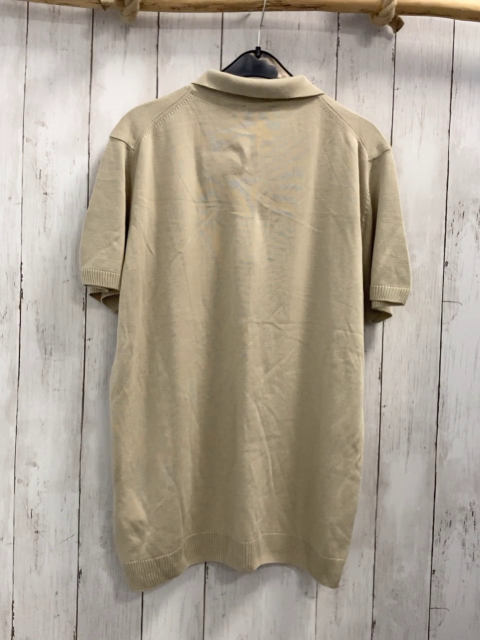 Brionj T-Shirt  Gr. 170/176  beige Reißverschluss Polokragen 