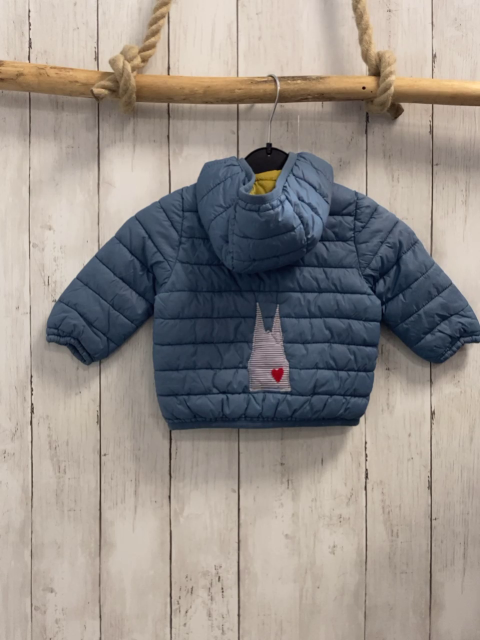Zara  Jacke  Gr. 74  hellblau gelber Reißverschluss