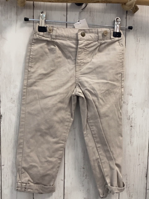 Vertbaudet  Hose  Gr. 86  hellgrau kariert Bund verstellbar 