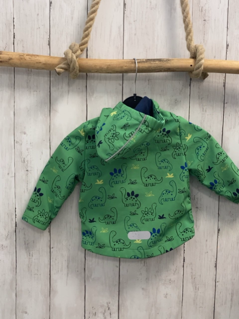   Softshelljacke  Gr. 80  hellgrün Dinos blaues Fleecefutter 