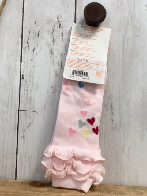 neu Beinwärmer Baby 0-3 Monate rosa Herzen 