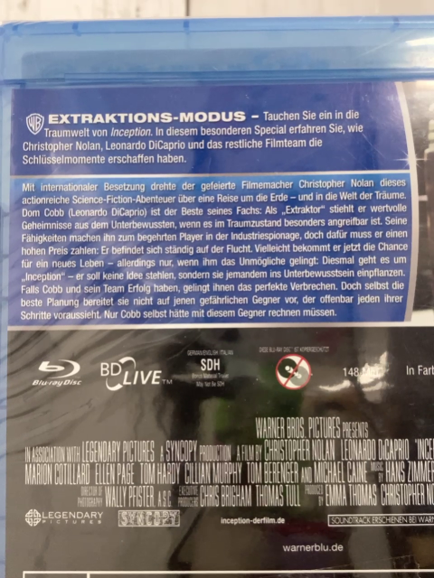 neu Blu-Ray-Disc Inception 