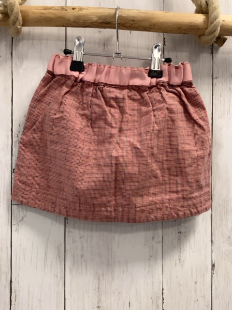 sergent major Rock Gr. 92  rosa kariert Schleife Bund verstellbar