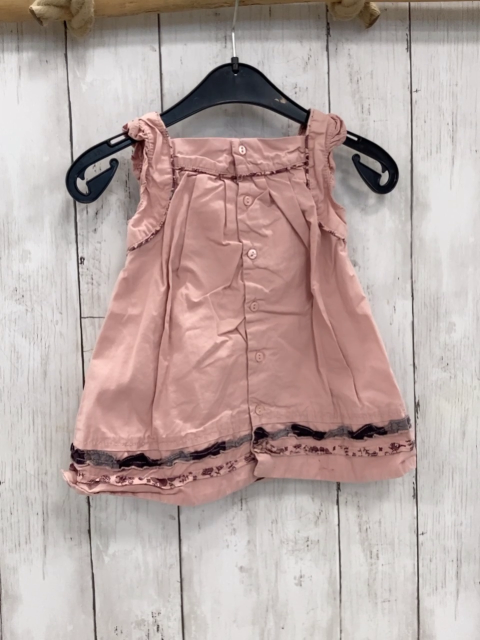 Sergent Major  Kleid  Gr. 68  rosa Rüschensaum Rosette 