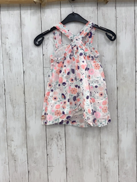 Sergent Major  Kleid  Gr. 98  weiß Blumen 