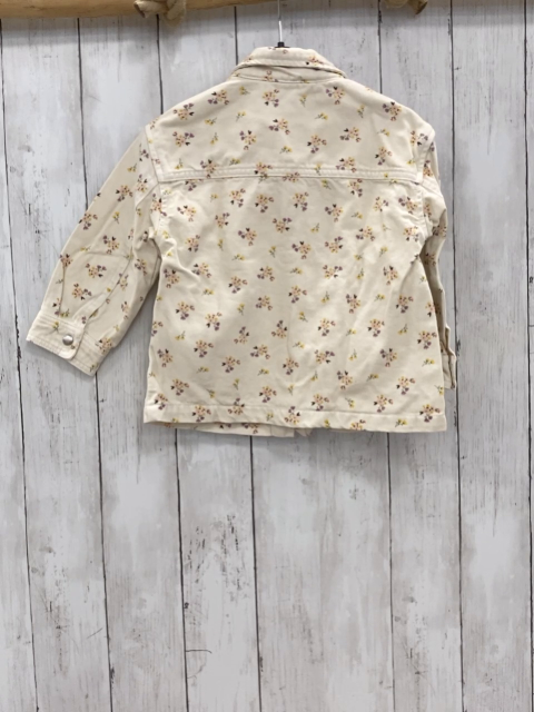 Zara  Jacke  Gr. 104  creme bunte Bumen 
