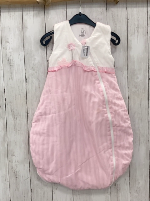 Sterntaler  Schlafsack Gr. 70cm   weiß + weiß rosa Streifen Blumen 