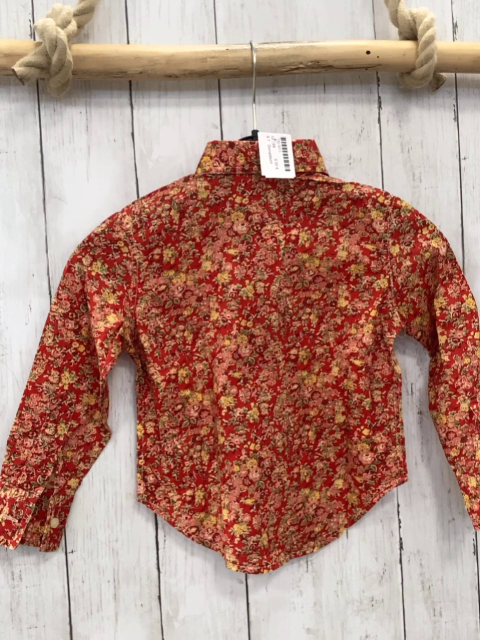 Donaldson  Bluse  Gr. 98  rot Blumen 