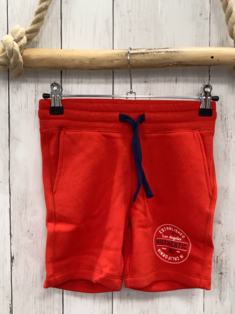 H&M  Shorts  Gr. 104  rot Schrift blaue Kordel