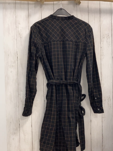 Calvin Klein Kleid  Gr. 38  schwarz ocker kariert 