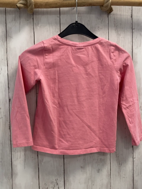 S´ Oliver  Langarmshirt  Gr. 116  rosa Schmetterling mit silber Pailetten Schrift 
