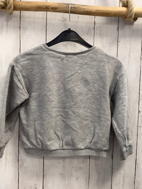 Benetton Pullover Gr. 116  grau rosa pink Herz