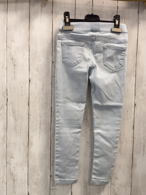  Hose Gr. 116  hellblau Pailettenherzen an den Knien