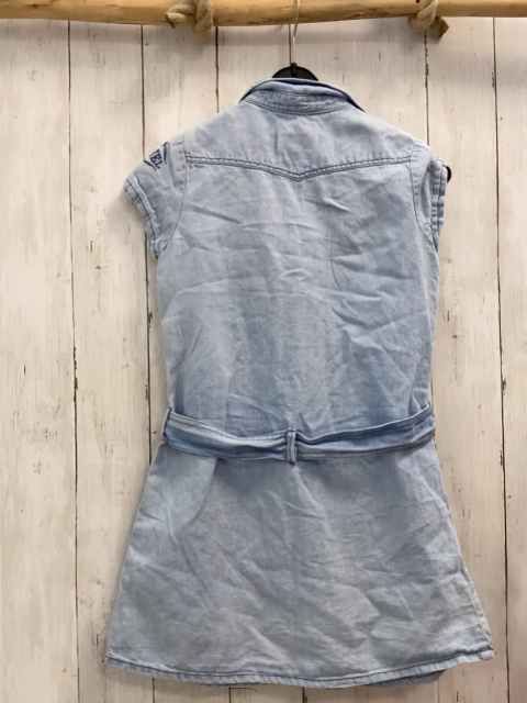 Diesel  Kleid  Gr. 140  hellblau Jeans Kragen 