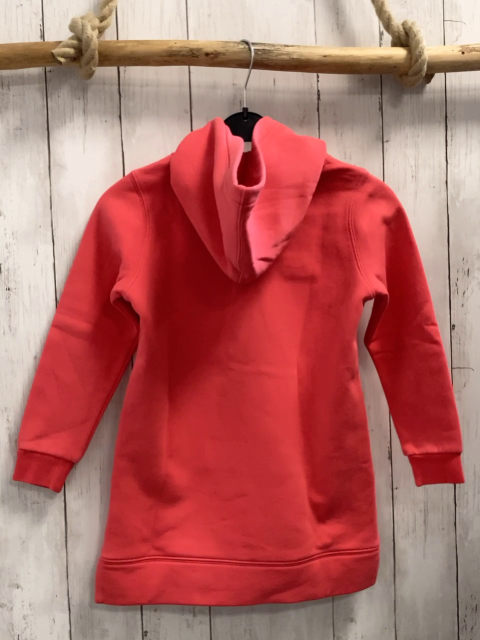 Esprit  Kleid  Gr. 116  hellrot Kapuze dunkelrot glänzende Schrift 