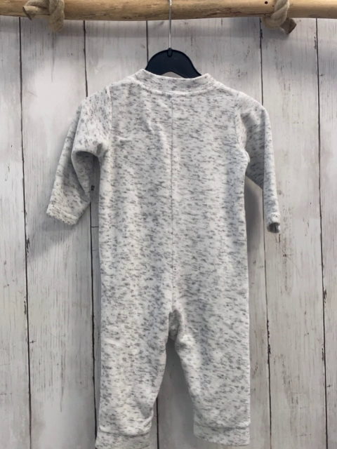 benetton Schlafanzug Gr. 62  grau meliert Panda