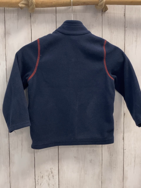 Decathlon  Fleecejacke  Gr. 98  blau orange Nähte grauer Bund 