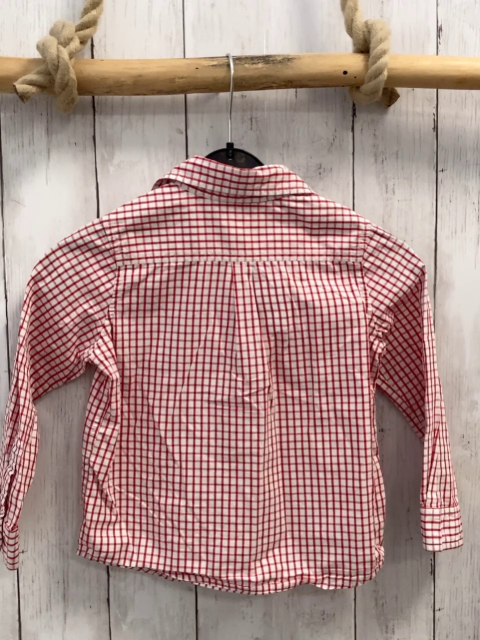 Benetton  Hemd  Gr. 92  rot weiß kariert 