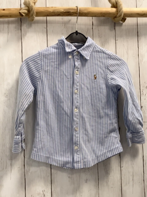 Ralph Lauren Hemd Gr. 104  blau weiße Streifen