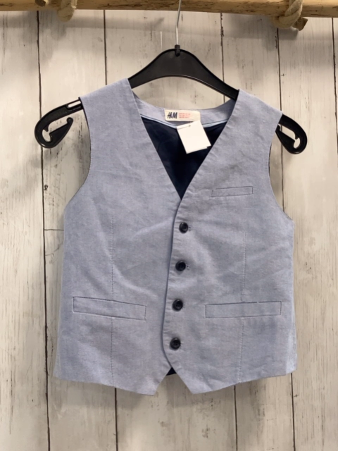 H&M Weste Gr. 128  blau meliert