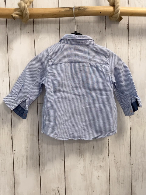 H&M  Hemd  Gr. 74  hellblau weiße Streifen 