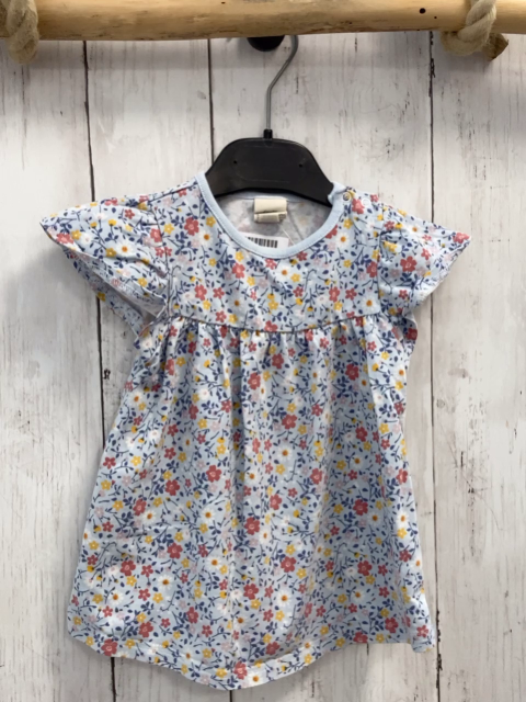 Alana  T-Shirt  Gr. 74  hellblau Blumen