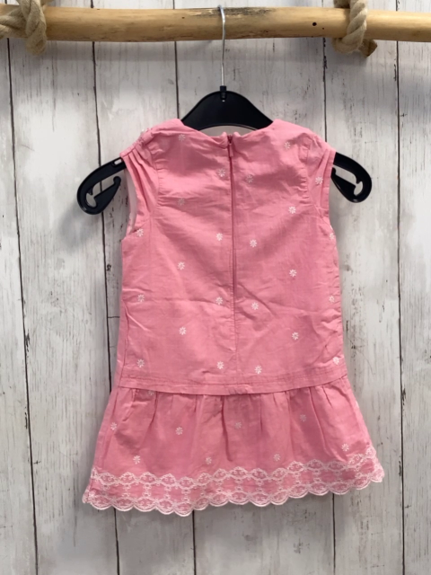 S´Oliver  Kleid  Gr. 80  rosa weiße Sternblumen + Stickerei 