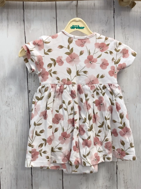  Kleid  Gr. 74  weiß Blumen Bodyunterteil 