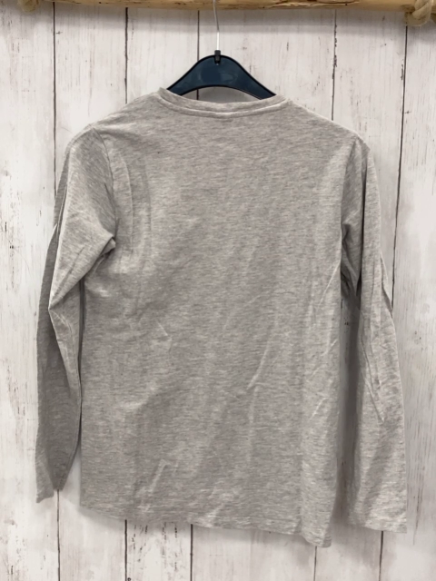 Replay  Langarmshirt Gr. 146  grau rosa Glitzerschrift 