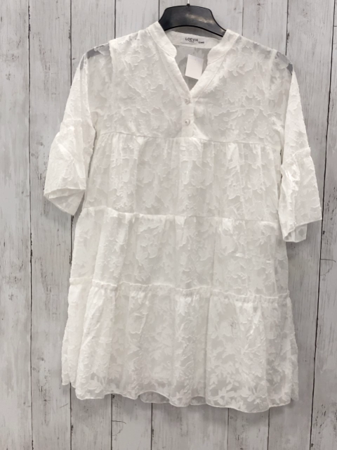Loevia Paris  Kleid Gr. 140  weiß bestickt 