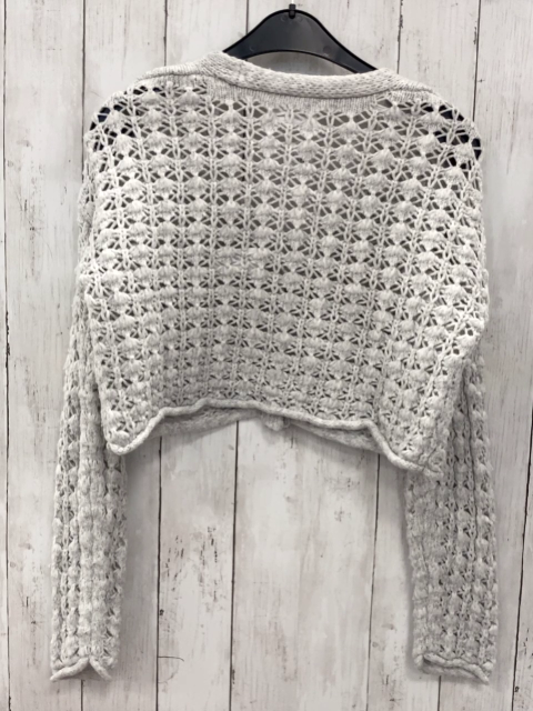 Zara  Strickjacke  Gr. 152  hellgrau 