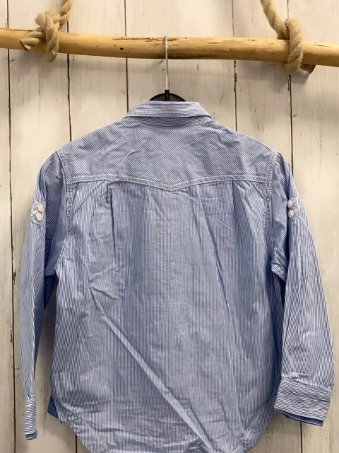 S´Oliver  Hemd  Gr. 122  hellblau weiße Streifen 