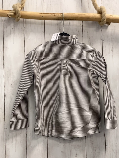 Jacadi  Hemd  Gr. 104  grau weiße Streifen