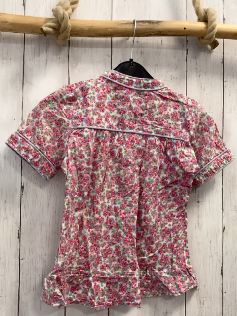 Aya Naya  Sommerbluse  Gr. 122  weiß rot grüne Blüten 