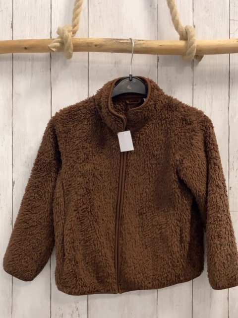 uniqlo Plüschjacke Gr. 110  braun