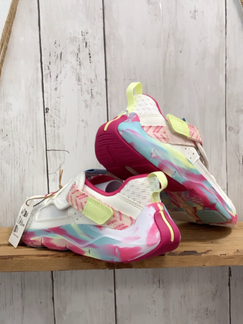 neu Decathlon  Schuhe  Gr. 36  weiß + pink hellblau gelb bunt 