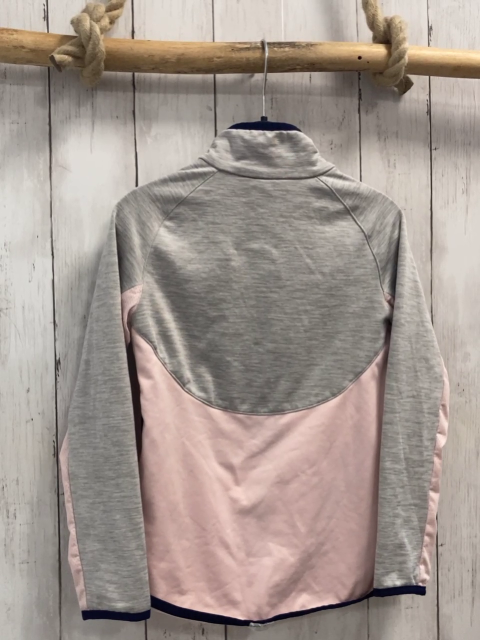 Decathlon  Joggingjacke  Gr. 122/128  hellgrau rosa blauer Bund 